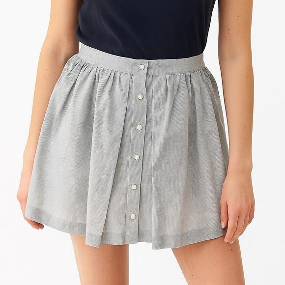 BCBG Generation Striped Button-Front Mini Skirt - Picture 1 of 8